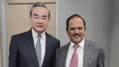 A file photo of NSA Ajit Doval and Chinese counterpart Wang Yi. A file photo of NSA Ajit Doval and Chinese counterpart Wang Yi.