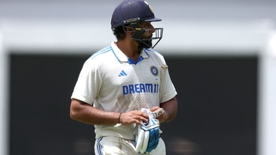 India's Rohit Sharma walks off the field after his dismissal by Australia's bowler Pat Cummins on day four of the third Test match against Australia at The Gabba in Brisbane on December 17 (AFP) India's Rohit Sharma walks off the field after his dismissal by Australia's bowler Pat Cummins on day four of the third Test match against Australia at The Gabba in Brisbane on December 17 (AFP)