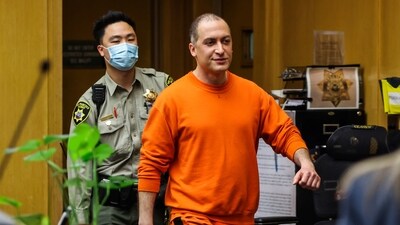 FILE - Nima Momeni, the man charged in the fatal stabbing of Cash App founder Bob Lee, makes his way into the courtroom for his arraignment in San Francisco, May 2, 2023. (Gabrielle Lurie/San Francisco Chronicle via AP, Pool, File) (AP) FILE - Nima Momeni, the man charged in the fatal stabbing of Cash App founder Bob Lee, makes his way into the courtroom for his arraignment in San Francisco, May 2, 2023. (Gabrielle Lurie/San Francisco Chronicle via AP, Pool, File) (AP)