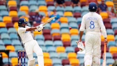 India's KL Rahul plays a shot during Brisbane Test on Tuesday. (AFP) India's KL Rahul plays a shot during Brisbane Test on Tuesday. (AFP)