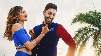 Celebrate the wedding season with your partner in twinning outfits. (Shutterstock) Celebrate the wedding season with your partner in twinning outfits. (Shutterstock)