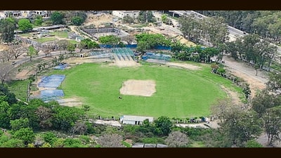 Jalandhar’s Burlton park was to be turned into a stadium under the sports hub project. (HT) Jalandhar’s Burlton park was to be turned into a stadium under the sports hub project. (HT)