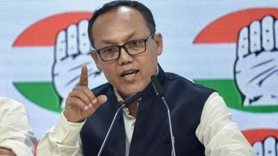 Manipur Congress president Keisham Meghachandra. (PTI) Manipur Congress president Keisham Meghachandra. (PTI)