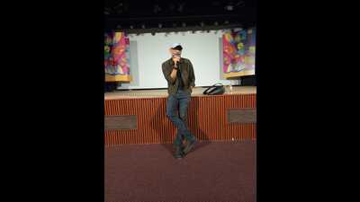 Master class session underway on day 2 of ongoing three-day 7th International Cultural Tourism Short Film Festival at NCZCC in Prayagraj (HT Photo) Master class session underway on day 2 of ongoing three-day 7th International Cultural Tourism Short Film Festival at NCZCC in Prayagraj (HT Photo)