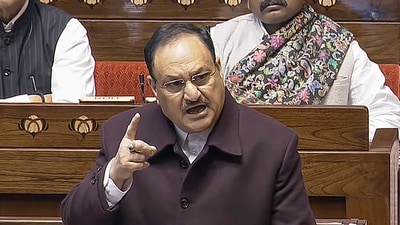 Union Health Minister JP Nadda speaks in the Rajya Sabha during the Winter session of Parliament, in New Delhi. (PTI) Union Health Minister JP Nadda speaks in the Rajya Sabha during the Winter session of Parliament, in New Delhi. (PTI)