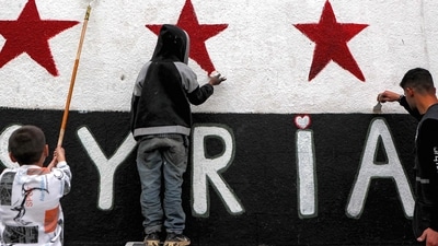 US Embassy urges Americans to flee Syria amid ‘volatile and unpredictable’ situation (Photo by Aaref WATAD / AFP) (AFP) US Embassy urges Americans to flee Syria amid ‘volatile and unpredictable’ situation (Photo by Aaref WATAD / AFP) (AFP)