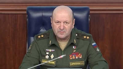 Igor Kirillov commanded Russia's radioactive, chemical, and biological defence forces, a specialised unit tasked with protecting troops in environments contaminated by radiation, chemicals, or biological agents. (File) (via REUTERS)