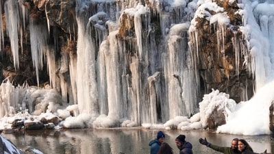 In Kashmir, the lowest temperature was recorded in Konibal at minus 8.5 degrees Celsius. (PTI) In Kashmir, the lowest temperature was recorded in Konibal at minus 8.5 degrees Celsius. (PTI)