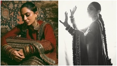 Sobhita Dhulipala shines in a Sabyasachi ‘chotu lehenga’. Sobhita Dhulipala shines in a Sabyasachi ‘chotu lehenga’.
