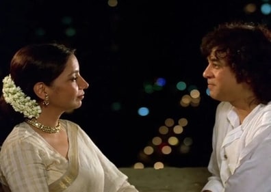 Shabana Azmi and Ustad Zakir Hussain acted together in Saaz Shabana Azmi and Ustad Zakir Hussain acted together in Saaz