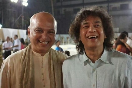 Ustad Zakir Hussain with Pandit Satish Vyas Ustad Zakir Hussain with Pandit Satish Vyas