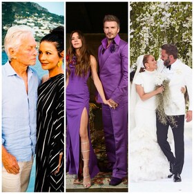 (L to R) Michael Douglas and Catherine Zeta-Jones; David Beckham and Victoria Beckham; Jennifer Lopez and Ben Affleck (L to R) Michael Douglas and Catherine Zeta-Jones; David Beckham and Victoria Beckham; Jennifer Lopez and Ben Affleck