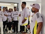 Ravichandran Ashwin delivered a post-retirement speech in the Indian dressing room. Ravichandran Ashwin delivered a post-retirement speech in the Indian dressing room.