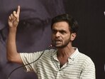 Student activist Umar Khalid petitioned the Supreme Court for bail in April after the Delhi high court rejected his bail plea. (HT File Photo)