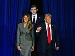 Former US President and Republican presidential candidate Donald Trump (R) arrives for an election night event alongside former US First Lady Melania Trump and his son Barron Trump at the West Palm Beach Convention Center in West Palm Beach, Florida, on November 6, 2024. (Photo by Jim WATSON / AFP) Former US President and Republican presidential candidate Donald Trump (R) arrives for an election night event alongside former US First Lady Melania Trump and his son Barron Trump at the West Palm Beach Convention Center in West Palm Beach, Florida, on November 6, 2024. (Photo by Jim WATSON / AFP)