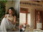 Taapsee Pannu's home, worth  <span class='webrupee'>₹</span>10 crore, features dark woodwork, quotes from Guru Granth Sahib, and greenery. 