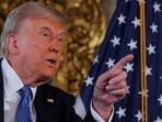 FILE PHOTO: U.S. President-elect Donald Trump delivers remarks at Mar-a-Lago in Palm Beach, Florida, U.S., December 16, 2024. REUTERS/Brian Snyder/File Photo