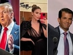 Don Jr and new GF Bettina Anderson recently visited Mar-a-Lago, greeted by Donald Trump.