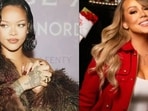 Rihanna shares a playful moment with Mariah Carey, requesting a signature during the Christmas tour finale. Rihanna shares a playful moment with Mariah Carey, requesting a signature during the Christmas tour finale.