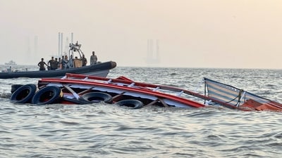 Mumbai boat accident: 13 people died in the accident, over 100 were rescued. (ANI) Mumbai boat accident: 13 people died in the accident, over 100 were rescued. (ANI)