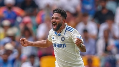 Bumrah finished with figures of 3/18 while Mohammed Siraj and Akash Deep took two wickets each. (AP) Bumrah finished with figures of 3/18 while Mohammed Siraj and Akash Deep took two wickets each. (AP)