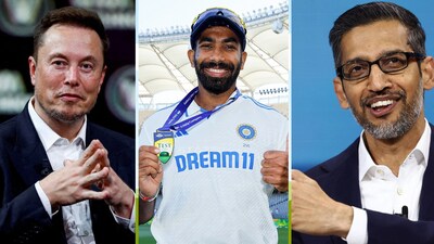Elon Musk and Google CEO Sundar Pichai responded to the viral video of Jasprit Bumrah. Elon Musk and Google CEO Sundar Pichai responded to the viral video of Jasprit Bumrah.