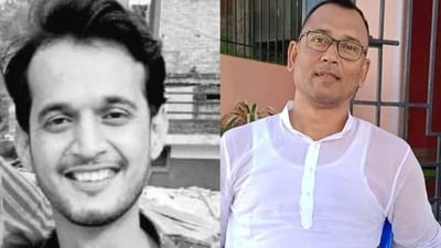 Congress claimed its members Prabhat Pandey (left) and Mridul Islam died due to "police force" in UP and Assam respectively. (Rahul Gandhi/X) Congress claimed its members Prabhat Pandey (left) and Mridul Islam died due to "police force" in UP and Assam respectively. (Rahul Gandhi/X)