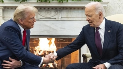 President Joe Biden meets with President-elect Donald Trump in the Oval Office of the White House, on Wednesday. (AP) President Joe Biden meets with President-elect Donald Trump in the Oval Office of the White House, on Wednesday. (AP)