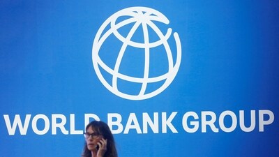 A logo of World Bank at the International Monetary Fund - World Bank Annual Meeting 2018. (REUTERS file)