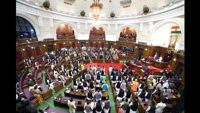 The issue was raised by Samajwadi Party member Hriday Narayan Singh Patel (HT Photo)
