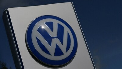 A Volkswagen logo is pictured at Volkswagen's headquarters in Wolfsburg, Germany. (REUTERS)