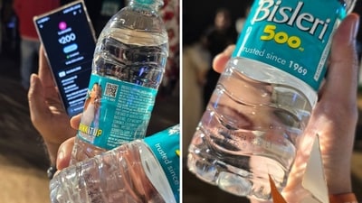 A techie’s post accusing Zomato of overcharging for water bottles has gone viral. (X/@indyan) A techie’s post accusing Zomato of overcharging for water bottles has gone viral. (X/@indyan)