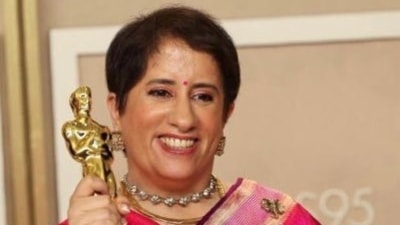 Guneet Monga has been nominated for the third time at the Oscars. Guneet Monga has been nominated for the third time at the Oscars.