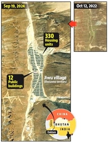 China has annexed about 825 sq km “that was formerly within Bhutan”. China has annexed about 825 sq km “that was formerly within Bhutan”.