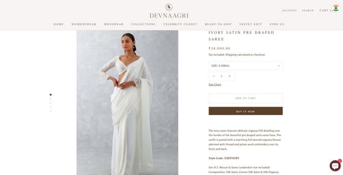 Shraddha Kapoor's saree is worth  ₹38k.