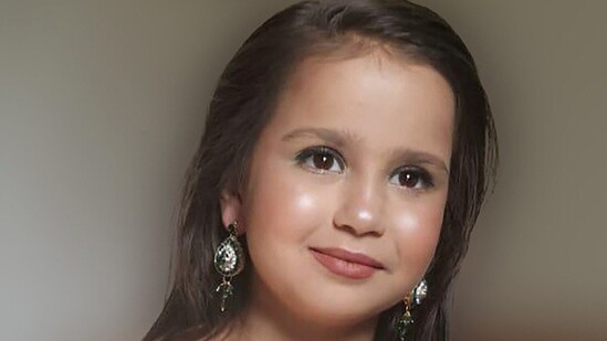 (FILES) This undated handout photograph released by Surrey Police on October 17, 2024, shows British-Pakistani girl Sara Sharif posing for a portrait. (AFP)