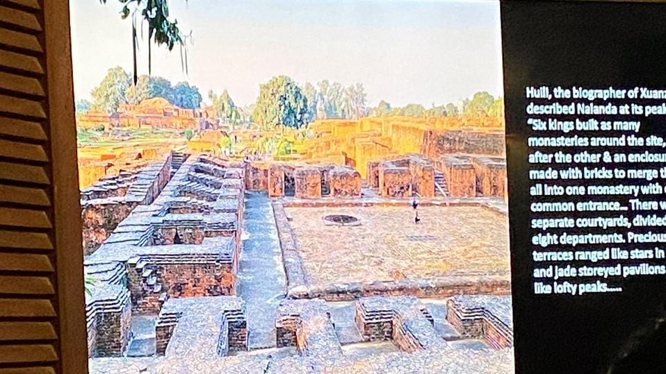 A slide showing Nalanda A slide showing Nalanda