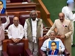 Karnataka chief minister Siddaramaiah protest against Amit Shah's speech in Rajya Sabha. Karnataka chief minister Siddaramaiah protest against Amit Shah's speech in Rajya Sabha.