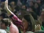 Kareena Kapoor cheers for son Jeh as he performs on stage. Kareena Kapoor cheers for son Jeh as he performs on stage.