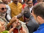 **EDS: SCREENSHOT VIA PTI VIDEO** New Delhi: Leader of Opposition in the Lok Sabha Rahul Gandhi visits BJP MP Pratap Chandra Sarangi who got injured after clashes between India Bloc and NDA MPs, at Parliament complex, in New Delhi, Thursday, Dec. 19, 2024. (PTI Photo) (PTI12_19_2024_000115B) **EDS: SCREENSHOT VIA PTI VIDEO** New Delhi: Leader of Opposition in the Lok Sabha Rahul Gandhi visits BJP MP Pratap Chandra Sarangi who got injured after clashes between India Bloc and NDA MPs, at Parliament complex, in New Delhi, Thursday, Dec. 19, 2024. (PTI Photo) (PTI12_19_2024_000115B)