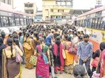 Shakti is one of the five poll guarantees made by the Congress party before coming to power which offers free ride for Karnataka women in non-luxury buses. Shakti is one of the five poll guarantees made by the Congress party before coming to power which offers free ride for Karnataka women in non-luxury buses.