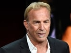US actor and director Kevin Costner speaks about his film "Horizon: An American Saga" onstage during Warner Bros Pictures "The Big Picture" special presentation. (Photo by VALERIE MACON / AFP)