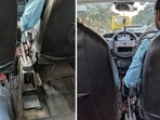 An Indian man shared these pictures, claiming they show the condition of the Uber cab he booked. An Indian man shared these pictures, claiming they show the condition of the Uber cab he booked.