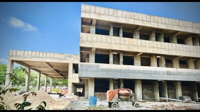 As per the GMCH-32 administration, the construction of the building is nearing completion. (HT File) As per the GMCH-32 administration, the construction of the building is nearing completion. (HT File)