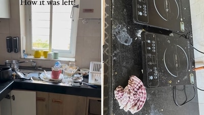 The image shows the mess that a Goa homestay owner claims was left by guests. (Instagram/@goldenperch_goa) The image shows the mess that a Goa homestay owner claims was left by guests. (Instagram/@goldenperch_goa)