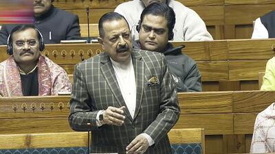 Minister of State Jitendra Singh speaks during the Winter session of Parliament. (PTI photo) Minister of State Jitendra Singh speaks during the Winter session of Parliament. (PTI photo)