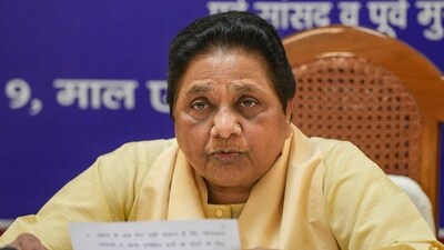 Lucknow: Bahujan Samaj Party (BSP) chief Mayawati addresses a press conference at her residence. (PTI) Lucknow: Bahujan Samaj Party (BSP) chief Mayawati addresses a press conference at her residence. (PTI)