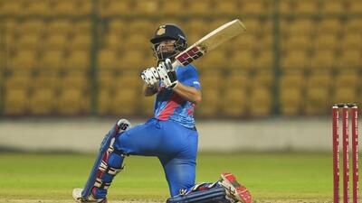 Rinku Singh in action during the Syed Mushtaq Ali Trophy. (PTI)