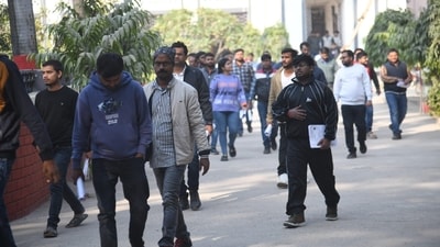 BPSC Assistant Engineer competitive exam Day 2 held at Bankipur Girls High School in Patna. Appeared aspirants coming out of exam centre. (Santosh Kumar) BPSC Assistant Engineer competitive exam Day 2 held at Bankipur Girls High School in Patna. Appeared aspirants coming out of exam centre. (Santosh Kumar)