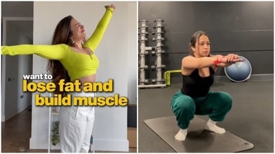 Woman, who lost 4 kg in a month, suggests 5 exercises to lose fat and build muscle. Woman, who lost 4 kg in a month, suggests 5 exercises to lose fat and build muscle.